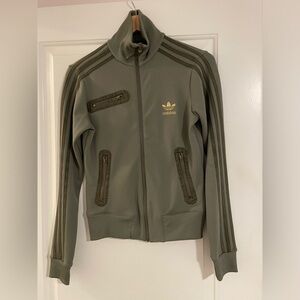 Adidas Track Jacket Green Gold